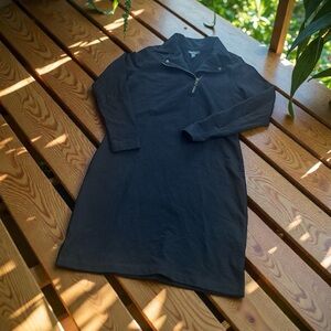 Black Long Sleeve LRL Lauren Jeans  Ralph Laren Dress Quarter Zip Dress